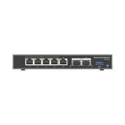 4 en 1: Firewall Nueva Generación, Router, PBX IP, Switch Gigabit de 5 Puertos (4 PoE) y 2 Puertos SFP 2.5 Gigabit