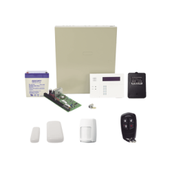 Kit inalámbrico de panel VISTA48 con teclado 6160RF receptor inalámbrico, 2 contactos 5800MINI, 1 PIR 5800PIR, 1 Control Remoto 58344, Batería y Transformador