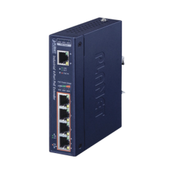Extensor Industrial PoE, Entrada PoE 802.3 bt  y 4 Puertos de Salida Gigabit 802.3 af/at