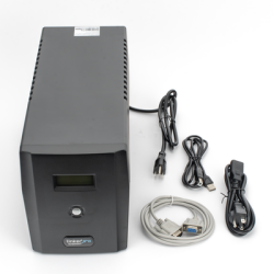 UPS 1500VA/900 W Pantalla LCD / Línea Interactiva 120Vca / 6 tomas 5-15R (4 Respaldadas) / Regulación de Voltaje / Protección RJ45