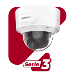 Domo IP 4 Megapixel / Lente Mot. 2.7 a 13.5 mm / 40 mts IR EXIR / Exterior IP66 / IK10 / DARKFIGHTER / Audio y Alarma I/O / PoE+ / ONVIF / Micro SD / 4 Analíticos: AcuSense, Deteccion Facial, Conteo de Personas por Cruce y Zona