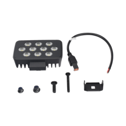 Luz de Trabajo Ultra brillante Cuadrada, 10 LED, 8937 Lúmenes, 12-24 Vcd