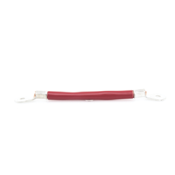 Cable para Baterías, 0.2 m, rojo, Calibre 2 AWG con Terminales de Ojo en Ambos Extremos