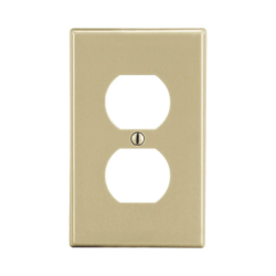 Placa de Pared para Contacto Duplex Color Marfil.