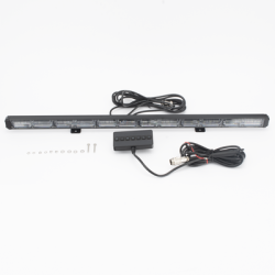 Barra de luz de advertencia de 6 Módulos de 6 LED, 30 Pulgadas, Ámbar/Claro