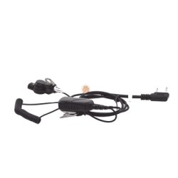 MICRÓFONO DE SOLAPA CON AUDÍFONO DISCRETO P/ KENWOOD Serie G/ 3230/ 2102G/ 2202L/ 2212L/ 2170/ 2360/ 2302/ 2312/ 2000/ 2402/ NX220/ NX240/ TKD240.