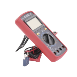 KIT Multímetro Digital DT9205A 600 Vcc /  Vca  CATII,  con Pantalla LCD. Incluye Batería ER-9V de 9V