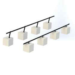 Montaje para Panel Solar, Riel 