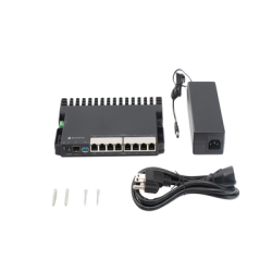 RB5009UPr+S+IN 8 puertos PoE in/out, 1 SFP+, Solo RouterOS v7