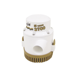 Bomba sumergible de achique serie gold de 3700 galones por hora a 12 Volts de corriente directa.