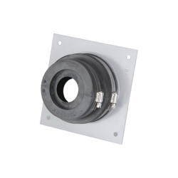 Placa y goma pasamuro para cable coaxial de 1/2