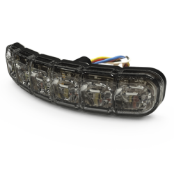 Luz perimetral , 12 LEDs Ultra Brillantes, Dual Color Rojo / Claro