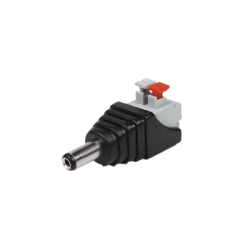 Adaptador tipo Jack de 3.5 mm Macho Polarizado de 12 Vcc con Terminales de Presión.