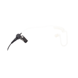 Micrófono - audífono de solapa con tubo acústico transparente para ICOM IC-F11/ 14/ 3021/ 3013/ 3103/ 3003/ 1100D/2100D