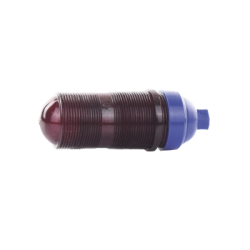 Lámpara de Obstrucción Básica con Globo Rojo de Policarbonato (Con Foco).