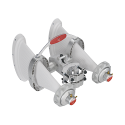 Antena Sectorial Asimétrica de 90° 4900 - 7125 MHz, 15 dBi con soporte mejorado, listas para TwisPort sin pérdida