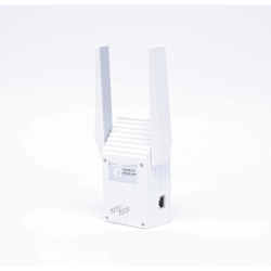 Repetidor / Extensor de Cobertura WiFi AX 1500 Mbps, doble banda 2.4 GHz y 5 GHz, con 1 puerto 10/100/1000 Mbps