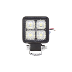 Luz de trabajo de 4 LED de 10 Watt, 12-24 Vcd, 800 lúmenes