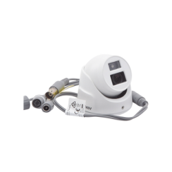 Ultra Mini Turret TURBO 2 Megapixel (1080p) / Gran Angular / Lente 2.8 mm / 20 mts IR EXIR / Exterior IP67 / 4 Tecnologías (TVI / AHD / CVBS) / dWDR / Color Blanco