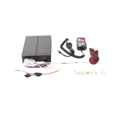 Sirena Vehicular de 100W de Potencia, Con Controlador Unimando Para Tonos, Control de 3 Salidas Auxiliares, Microfono e Interconexión a Radio