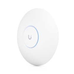 Access Point UniFi U7 Pro Max con 8 streams espaciales, para techo, tribanda (2.4/5/6GHz) / radio dedicado a escaneo espectral, puerto 2.5 GbE / +500 clientes / POE+ No incluido/ Para alta densidad para escenarios exigentes 