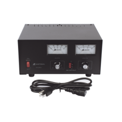 Fuente de poder 13.8Vcc, 35A, lineal, voltaje y corriente variable con medidores