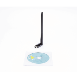 Adaptador  USB inalámbrico doble banda AC 600 Mbps, antena de alta ganancia.