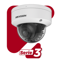 Domo IP 4 Megapixel / Lente Mot. 2.7 - 13.5 mm / Dual Light (40 mts IR + 40 mts Luz Blanca ) / SSD Integrado 1 TB / 2 Micrófonos Integrados / Alarmas I/O / IP67 / IK10 / WDR 130 dB / PoE + / AcuSense / DarkFighter S / Micro SD
