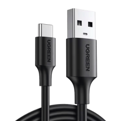 Cable USB-A a USB-C | 2 Metros | Carga y Sincronización de Datos | Carga Rápida 60W | Datos 5 Gbps | QC 3.0/2.0 | FPC | AFC | Protección Integrada | Duradero y Flexible| Caja ABS | Cubierta de TPE | Color Negro.