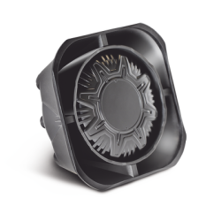 Bocina Compacta de Uso Rudo, 100 Watts de Potencia, Ideal Para Vehículos de Encubierto, Montaje Universal, 11 Ohms de Impedancia