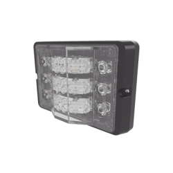 Luz direccional de 3 niveles rojo/claro