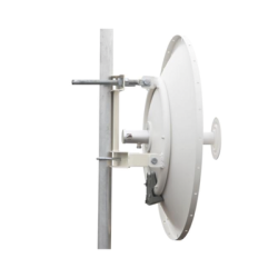 Antena direccional de 2ft, 5.9 a 7.1 GHz, Ganancia 30 dBi, Conectores RP-SMA Hembra, Polarización doble, incluye montaje para torre o mástil 