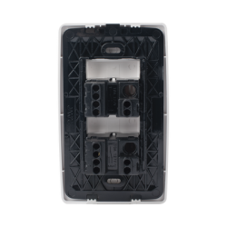 Apagador Escalera Doble de 10 A/ 127 V CA ~ 60 Hz / 1 1/2 Módulos / Color Blanco.