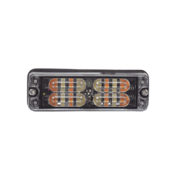 Luz Perimetral, 12 LED Ultra Brillantes, Color Ámbar / Claro