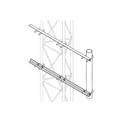 Brazo Lateral Liviano para Tramo STZ30G Galvanizado por Inmersión en Caliente.
