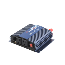 Inversor de Corriente Onda Modificada (CD-CA). Potencia Nominal 450 W, Ent:12Vcc, Sal: 115Vca 60 Hz.