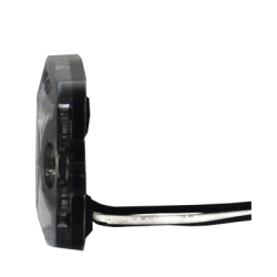 Luz Auxiliar de 3 LED, ámbar, SAE Clase I, Lente transparente