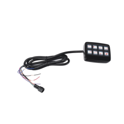 Barra de luces de 8 Módulos, 32 LED, 47 pulgadas, Ámbar, SAE Clase 1, Con Controlador de 8 interruptores