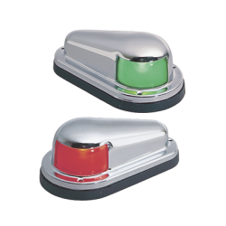 Set de Luces Laterales de Montaje Horizontal con Carcasa de Acero para Embarcaciones a Vela o a Motor de Menos de 12 Metros 