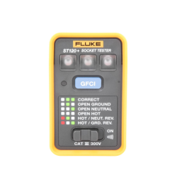 Probador de Tomacorriente Eléctrico Estándar o GFCI con Señal Acústica, Con LEDs de Alto Brillo y Gráfico Incluido Para Verificar Rápida y Fácilmente el Cableado 