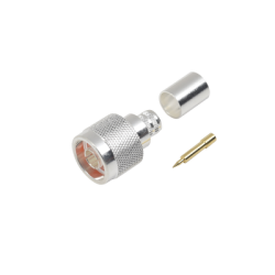 Conector N Macho de Anillo plegable para cables LMR-400, 9913, CNT-400, RG8/U-SYS, RFLASH-1113, 8214.
