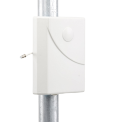 Antena Tipo Panel de Montaje en Pared, Multibanda 700-960 MHZ/ 1710-2170 MHz, 75 Ohm, conector F hembra.