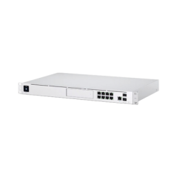 UniFi OS Console: Dream Machine Pro, con 1 puerto WAN Gigabit RJ45, 1 puerto WAN 10G SFP+ / 8 puertos LAN Gigabit RJ-45, y una bahía de HDD 3.5