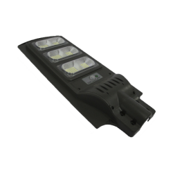 Alumbrado Publico con Panel Solar y Sensor de Movimiento de 120 W/ Luz 6 500 K / Dimensiones 625 x 240 mm / Ángulo de Luz 120°.