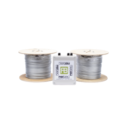 Kit de Cable Sensor Perimetral para Cerca Ciclonicas IRONCLAD / 610 METROS DE PROTECCION / 2 ZONAS; 305 METROS POR ZONA / Sin Falsas Alarmas por Viento / TODO Incluido/ TARJETA LPU400/ Calibración por Software