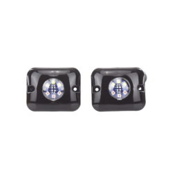 Estrobos Ocultos de 6 LED, Color ámbar / claro