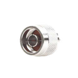 Conector N Macho de Anillo Plegable para Cables Coaxiales RG-58/U, RG-142/U, LMR-195, Níquel/ Oro/ Teflón.â€‹