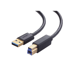 Cable USB-A 3.0 macho a USB-B macho / Ideal para Impresora, Escáner, Pianos, Barras de sonido, etc. / Plug & Play / Compatibilidad Universal / 2 metros