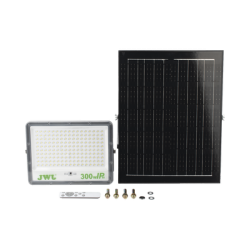 Reflector con Panel Solar 300 W /  Batería 3.2  V CD / T.C.C. 6 500 K / IP66.