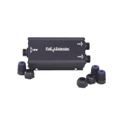 Extensor PoE/ 100 Metros / Intemperie (IP66) / 60 Watts / 1 puerto @ 2 salidas a 30 W  / No requiere fuente de alimentación adicional